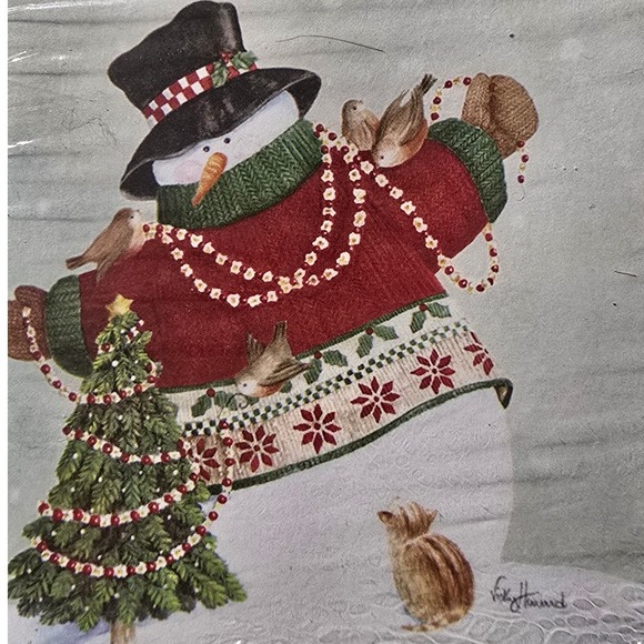 Winter Christmas Printer Stationery Paper Snowman Christmas Holiday Theme 100 Ct - Picture 2 of 5